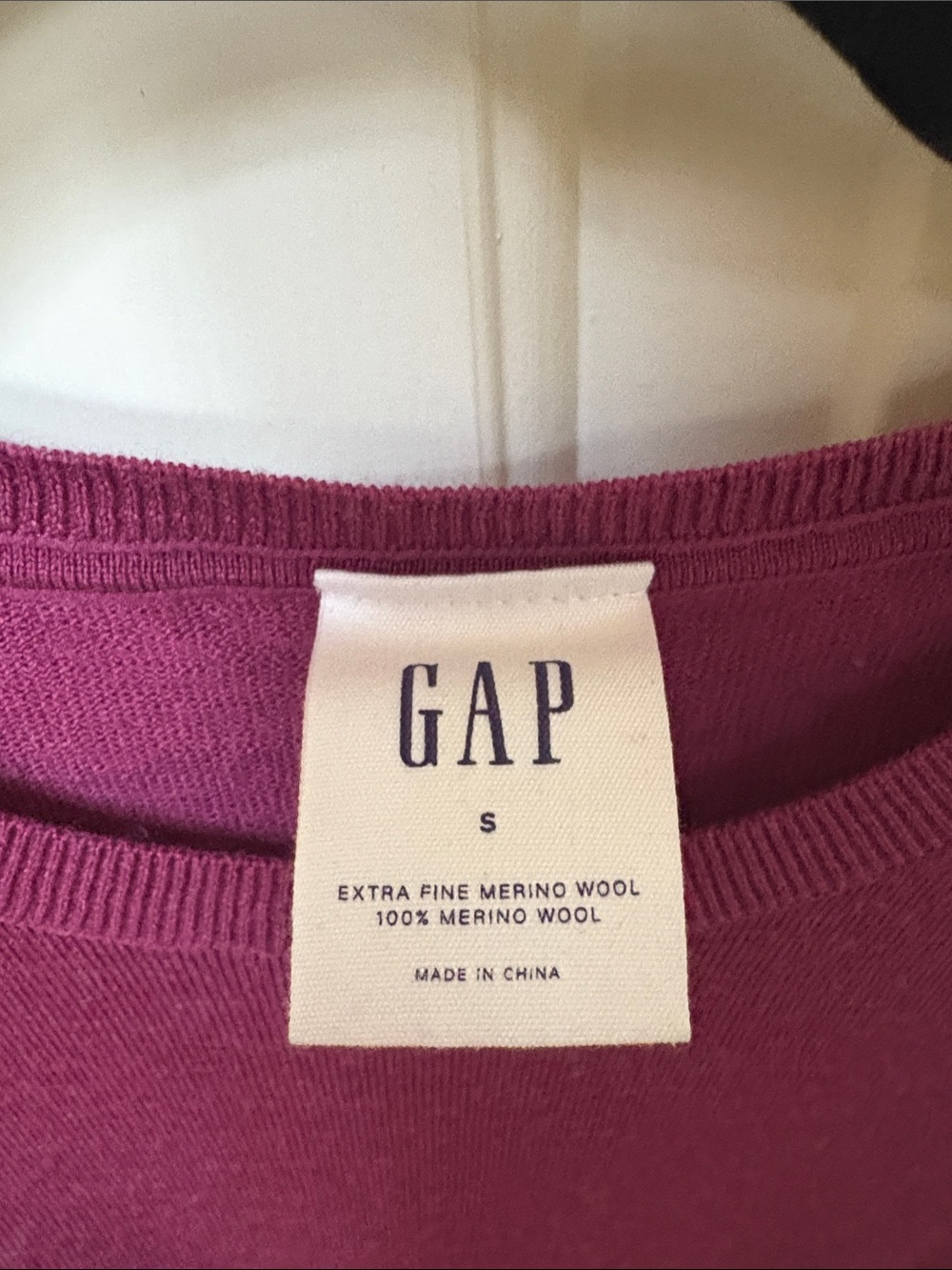 Women's Magenta Crewneck Lightweight Long-Sleeve Sweater - Picture 2 of 3